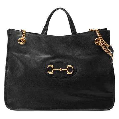 gucci 1955 black|gucci 1955 horsebit tote bag.